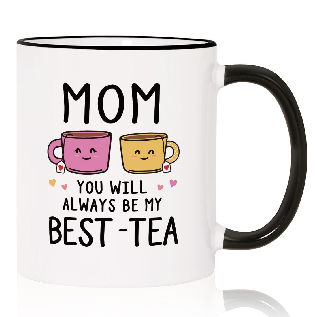 Aurahouse Mothers Day Gifts for Mom Mug, Moms Birthday Gift Ideas, Mom Gifts from Daughters Son, You Will Always Be My Best Tea Cup，Mama Gift for Christmas Thanksgiving Valentines Day
