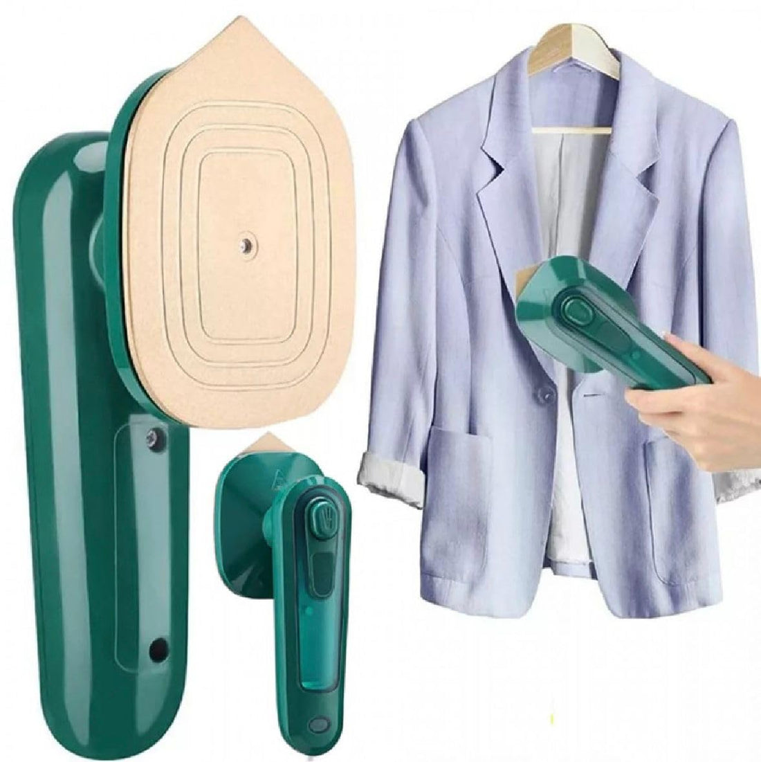 Portable Mini Travel Garment Steamer for Clothes Steam Iron Press Lightweight Foldable Handheld Travel Iron Support Dry And Wet Wrinkle Removal in Clothes(Pack of 1)