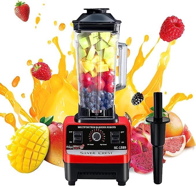 Silver Crest 2 in 1 Food Processor Blender 4500 Watt 2L Jug with Multi Function Speed Grinder Warranty