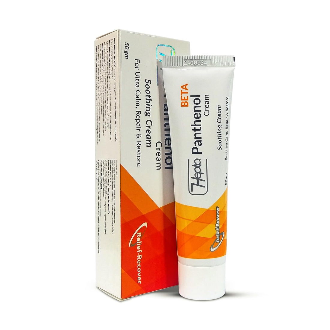 Hepta Panthenol Beta Soothing Cream, with Tea Tree Oil and Beta-Sitosterol, for Ultra Calm and Repair, Post-Laser Treatment Care, 50g