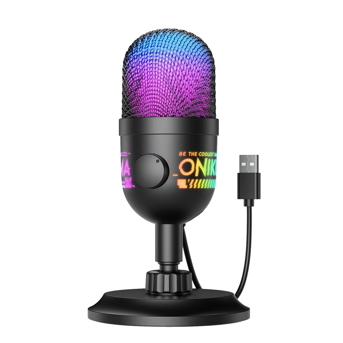 For Onikuma M930 Studio RGB Microphone with 48KHz Capture & Smart Monitoring
