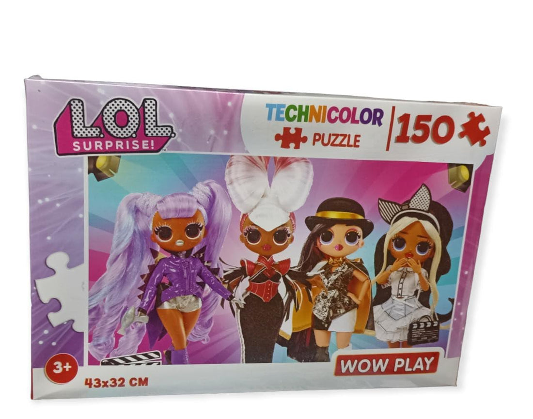 Wow Play Lol Surprise Puzzle 150-Pieces, 43 cm x 32 cm Size, Multicolor