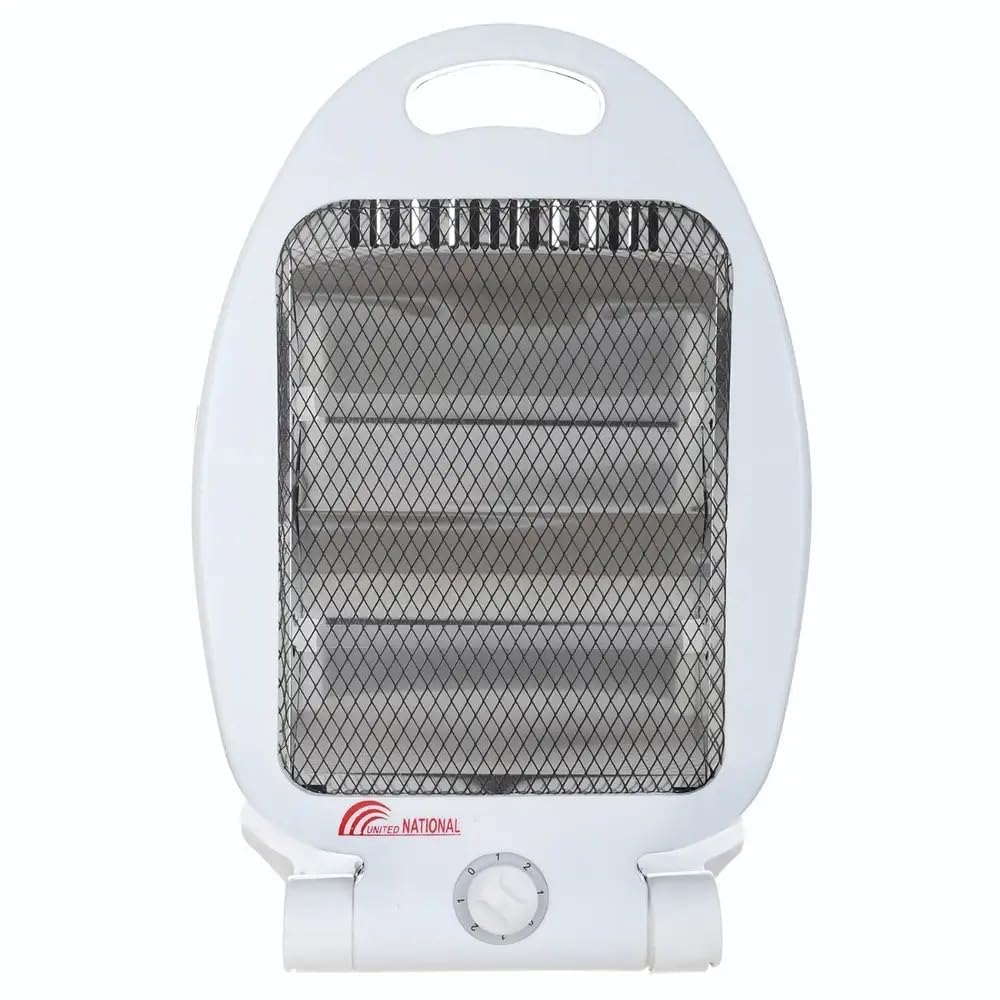 Electric Heater (2 Candles) WDNSB-80-600 W, Compact Design in White and Black, Ideal for Fast Heating in Offices and Small Rooms.