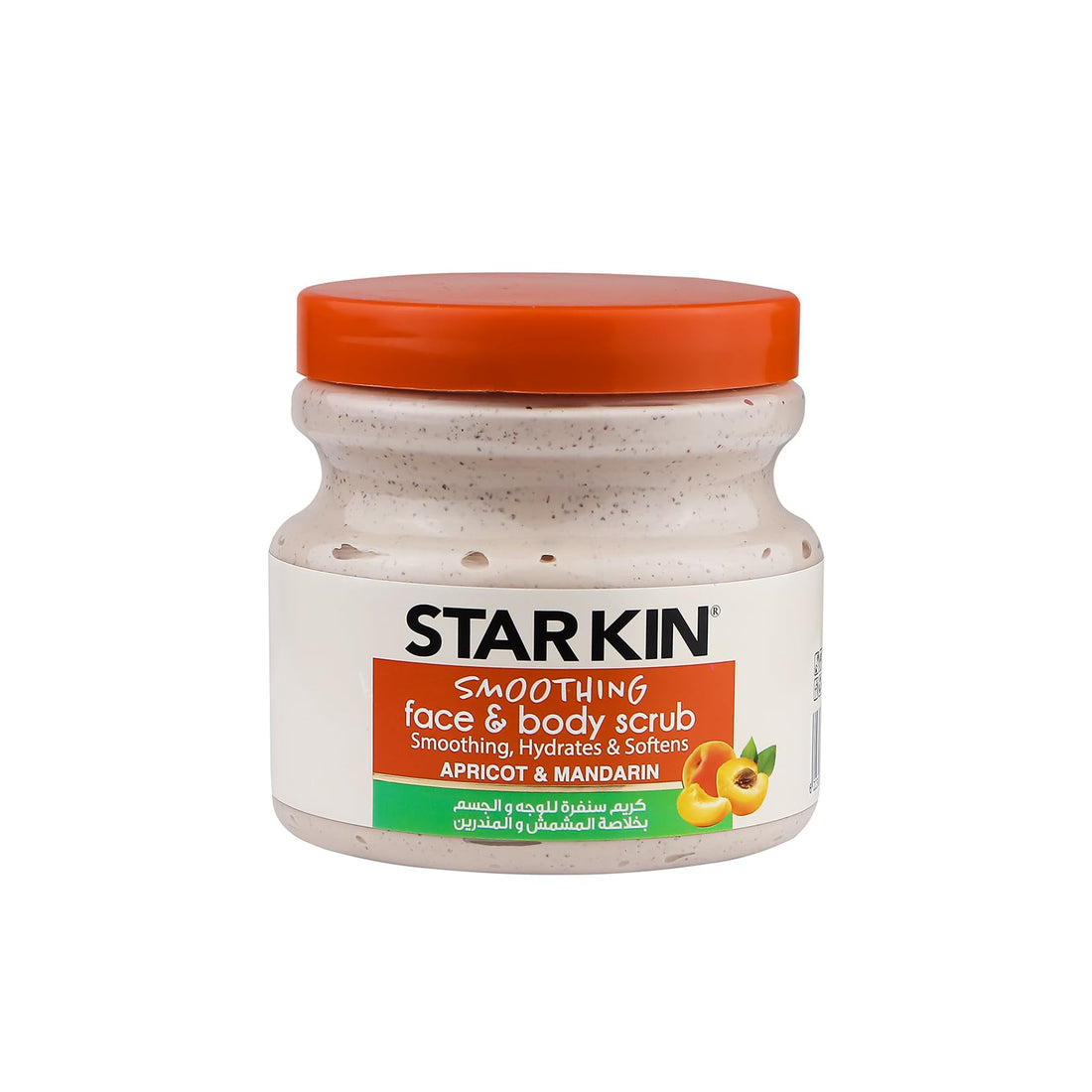 Starkin Smoothing Face & Body Scrub, Apricot & Mandarin, 300g