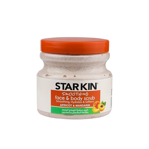 Starkin Smoothing Face & Body Scrub, Apricot & Mandarin, 300g