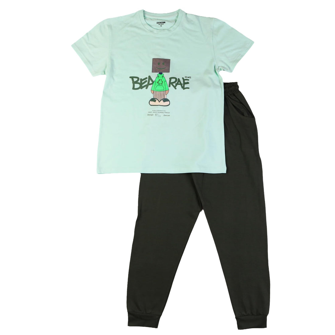 Zercon Summer Pajama Set for Boys 9067_14-18 years