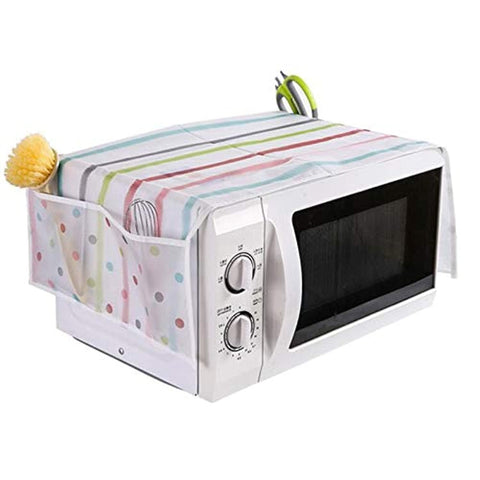 Other Microwave oven cover dustproof storage bag waterproof double pocket organizer holder kitchen gadgets tools - 2724651123533