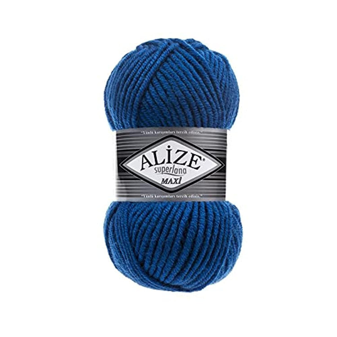 Alize SUPERLANA MAXI 141 Royal Blue - Crochet and Knitting Yarn