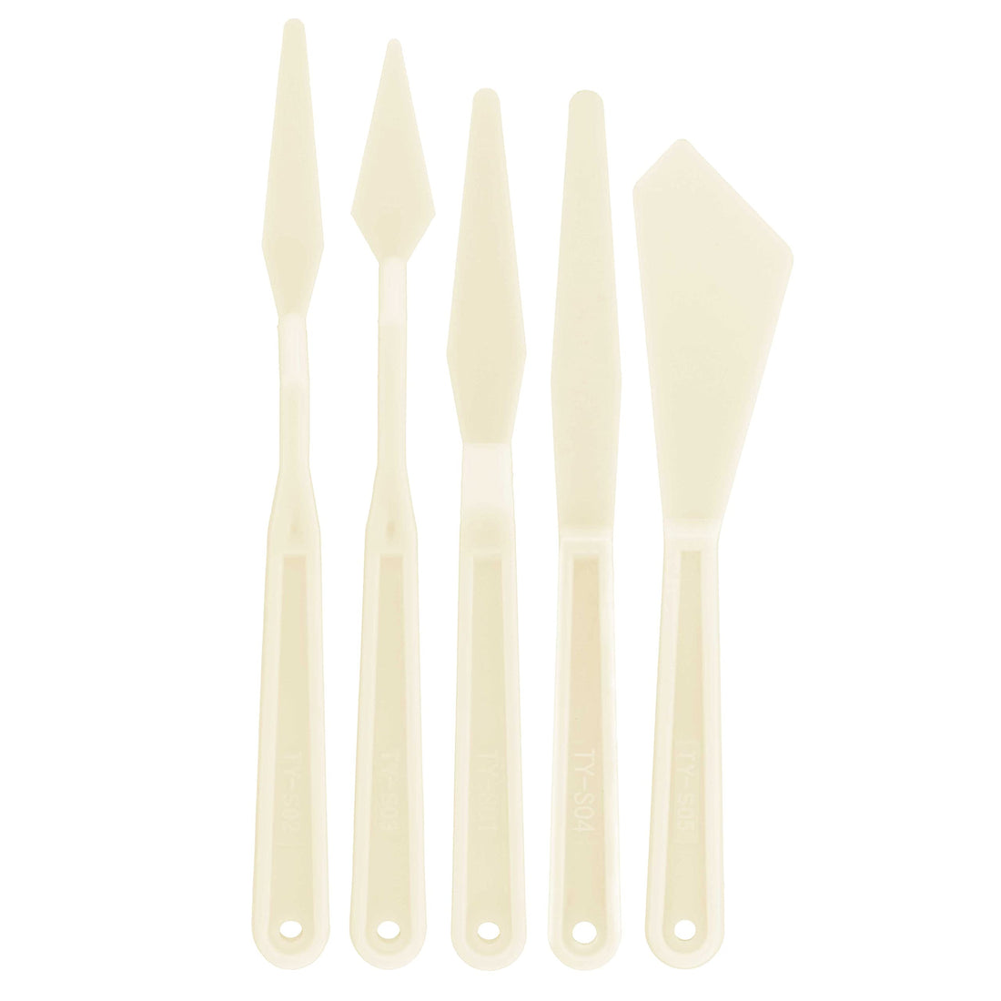 U.S. Art Supply US 5-Piece Plastic ist Palette Knife Set