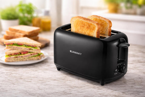 JMK2701 Electric Toaster, Double Slice, 7 Temperatures, Removable Tray, 700 Watts