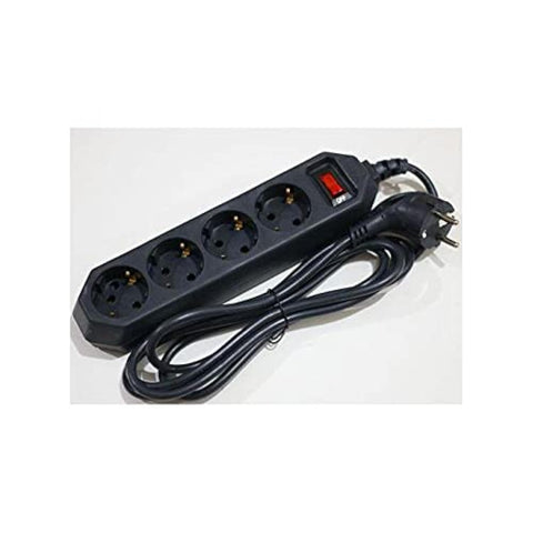 Mora GAK-1014 Surge Protector - 4 Ports - 2.5m - Black