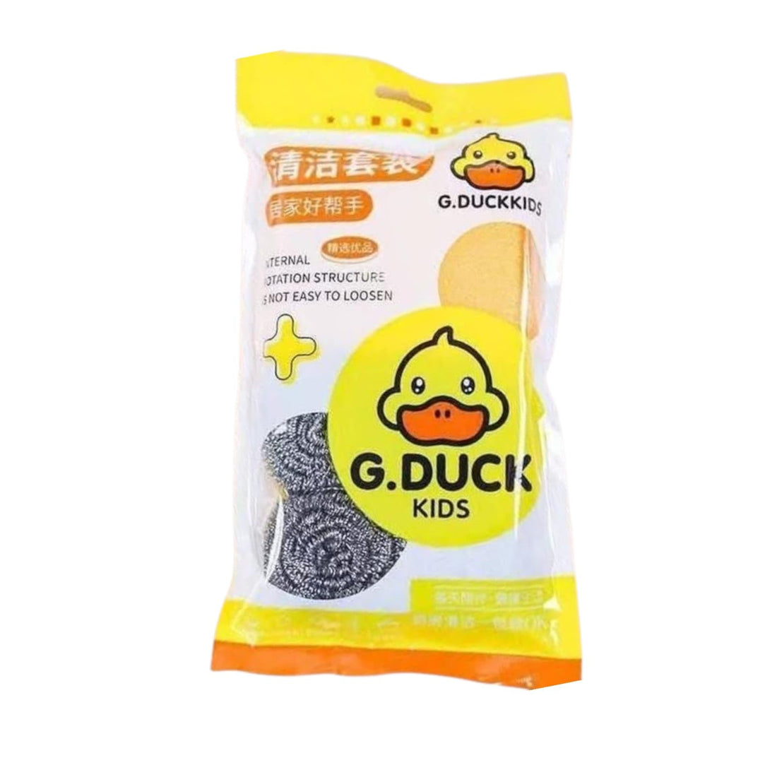 G-Duck Kitchen Scrubber Set – 4 Mineral Loofahs for Removing Tough Grease + 2 Cleaning Sponges – Perfect Washing Set for Pots, Pans and Kitchen Tools volura