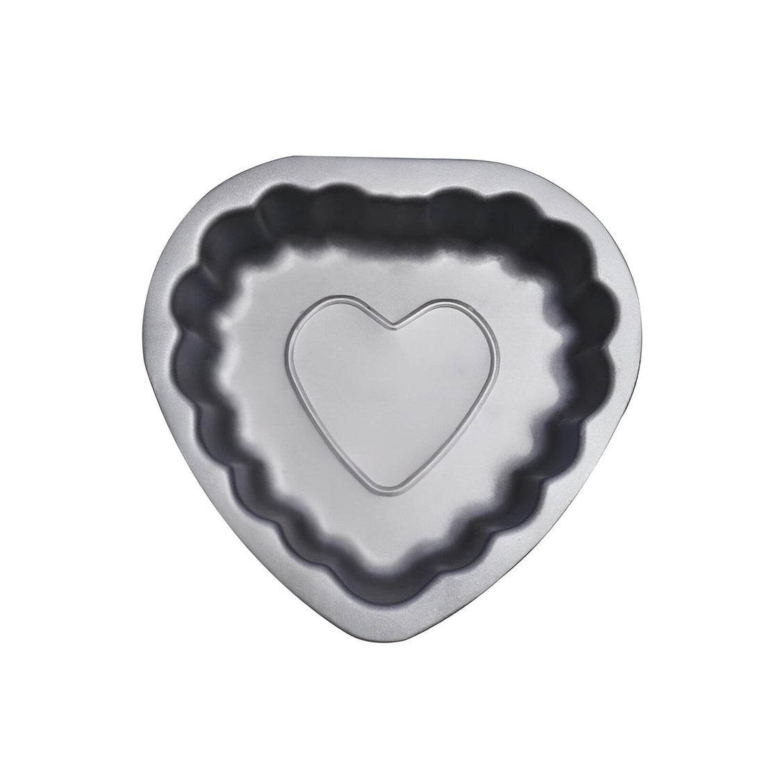 Baking Mold Set - 13CM Heart Shape 100% Pure Aluminum, Perfect for Caramel Cream, Cheesecake, Cake Recipes, Perfect for Expert-Level Baking