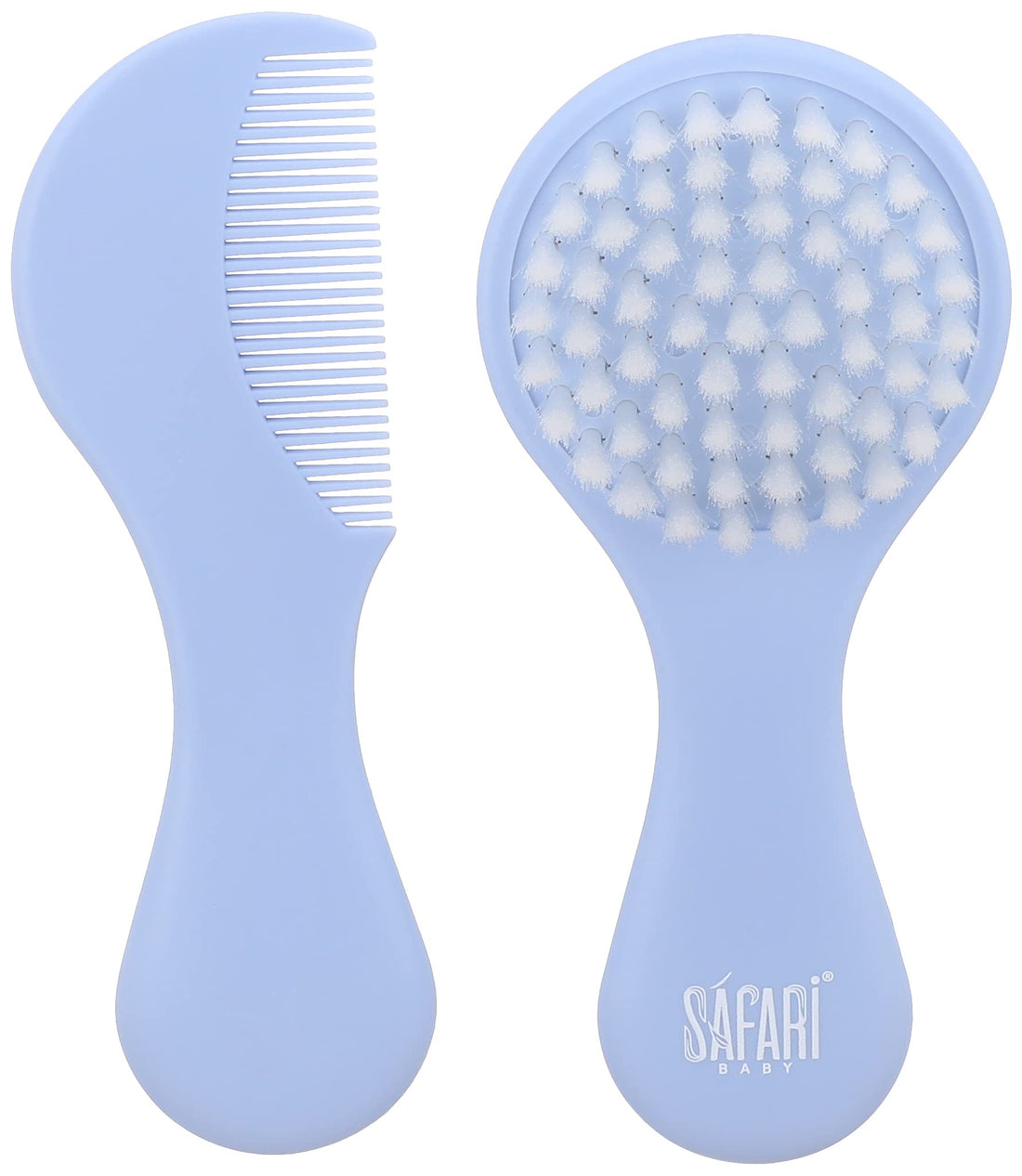 Safari Baby Soft hair brush and comb set blue
