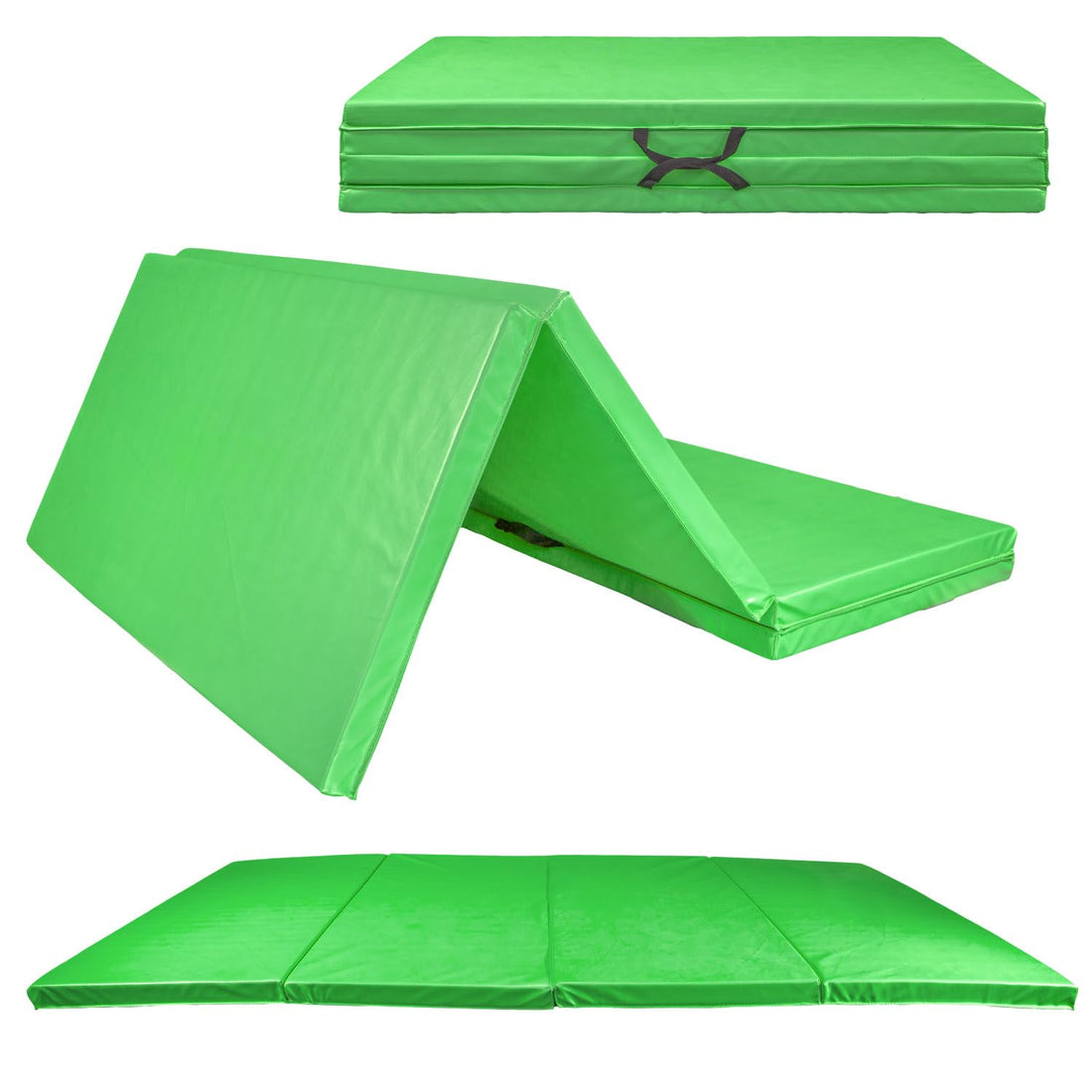 Foldable Gym Mat 240 x 120 cm Large Soft Floor Mat Foldable 5 cm Thick Gymnastics Mat Sports Mat Fitness Mat Non-Slip Yoga Mat XXL Home & Travel Folding Mattress