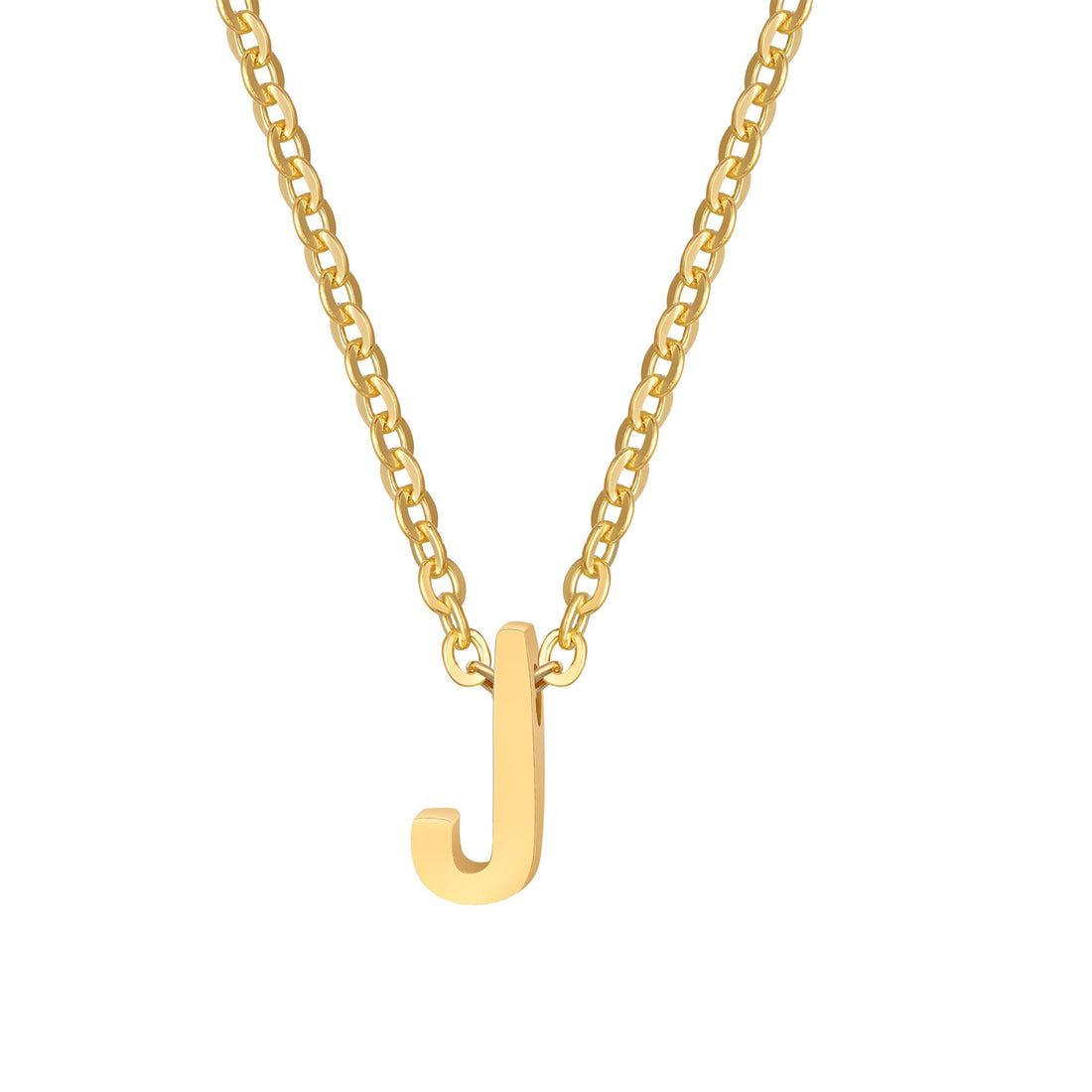 Charm - Sophisticated 14 Karat Gold Plated Women's Necklace with Elegant Initial Letter, Trendy and Minimalist, Great Jewelry Gift for Teen Girls' Occasions