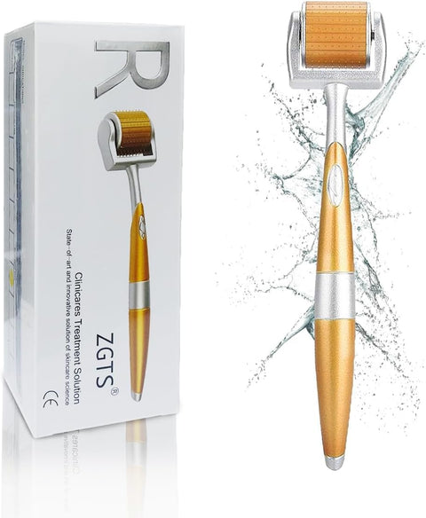 Derma Roller Microneedle Face & Beard Skin Care Tool 540 Cross-Line Titanium Needles 0.5 mm Anti Aging Skin Regeneration Kit (0.5 mm)