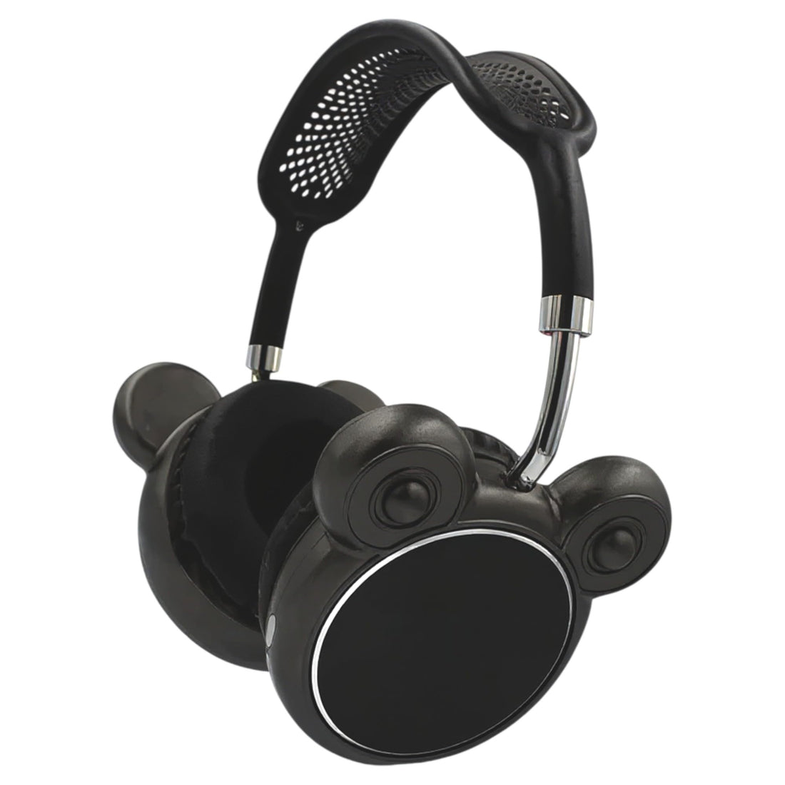Wireless Bluetooth Headphones, Mickey Design, Lightweight with High Bass Quality, Bluetooth 5, Gaming Headset Pure sound support TF card, AUX, Wide compatibility (Black)