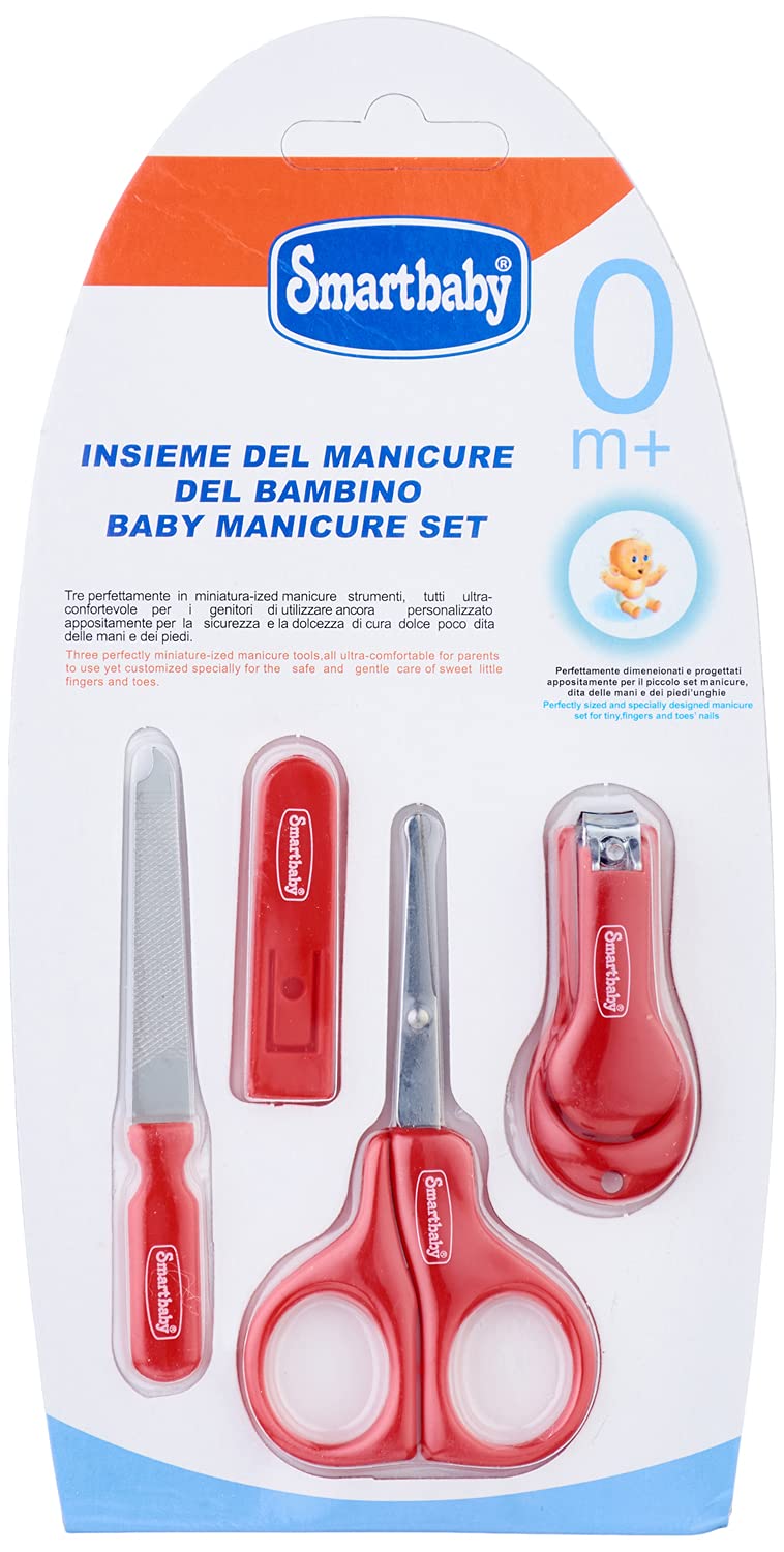 Smart Baby Pedicure Kit, 4 Pieces - Red
