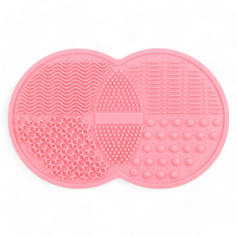 Plan A Silicone Makeup Brush Cleaning Pad, Practical Scrub Mat for Cleaning Foundation Brushes and Makeup Tools, Multi-Use Brush Cleaner, Perfect for Makeup Brush Care and Keep Clean and Soft