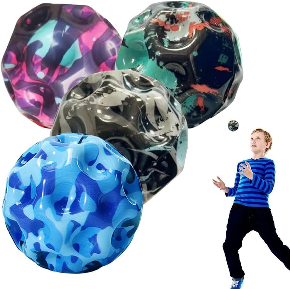 Astro Rainbow Jumping Ball, Space Moon Ball, Rainbow Moon Ball, Super Bounce Rubber Ball, Strong Bounce Ball, Jumping Ball, Moon Bounce Ball, Party Gift for Kids