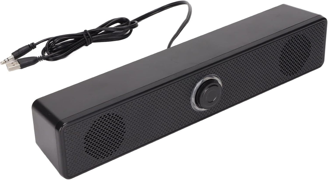 Computer Speaker soundbar - (6W) 3W * 2.0 channels - 3.5mm Jack + USB Powered For Laptop, Desktop