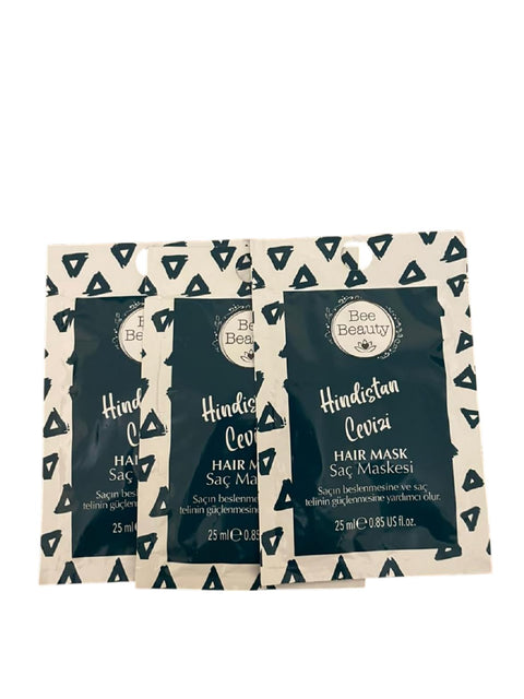 Bee Beauty Coconut Hair Mask - made in turkey,(Pack of 3 pieces, 25ml)