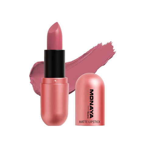 Monaya L007 Matte Lipstick，Colour Rich Original Creamy, Hydrating Satin Lipstick colors-Simply Ageless Moisture Renew Core (L108#)