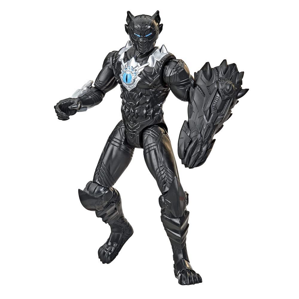 Marvel Avengers Mech Strike Monster Hunters Black Panther Toy, 6-Inch-Scale Action Figure with Accessory, Marvel Toys for Kids Ages 4 & Up, Multicolor, F4426