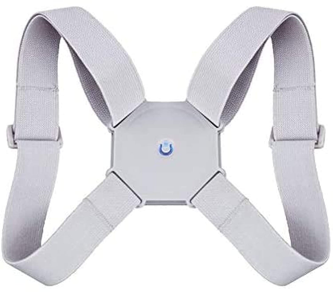 SooFam Posture Corrector with Intelligent Sensor Vibration Reminder Adjustable Back Brace Straightener Smart Posture Reminder and Humpback Correction Trainer for Men Women and Kids