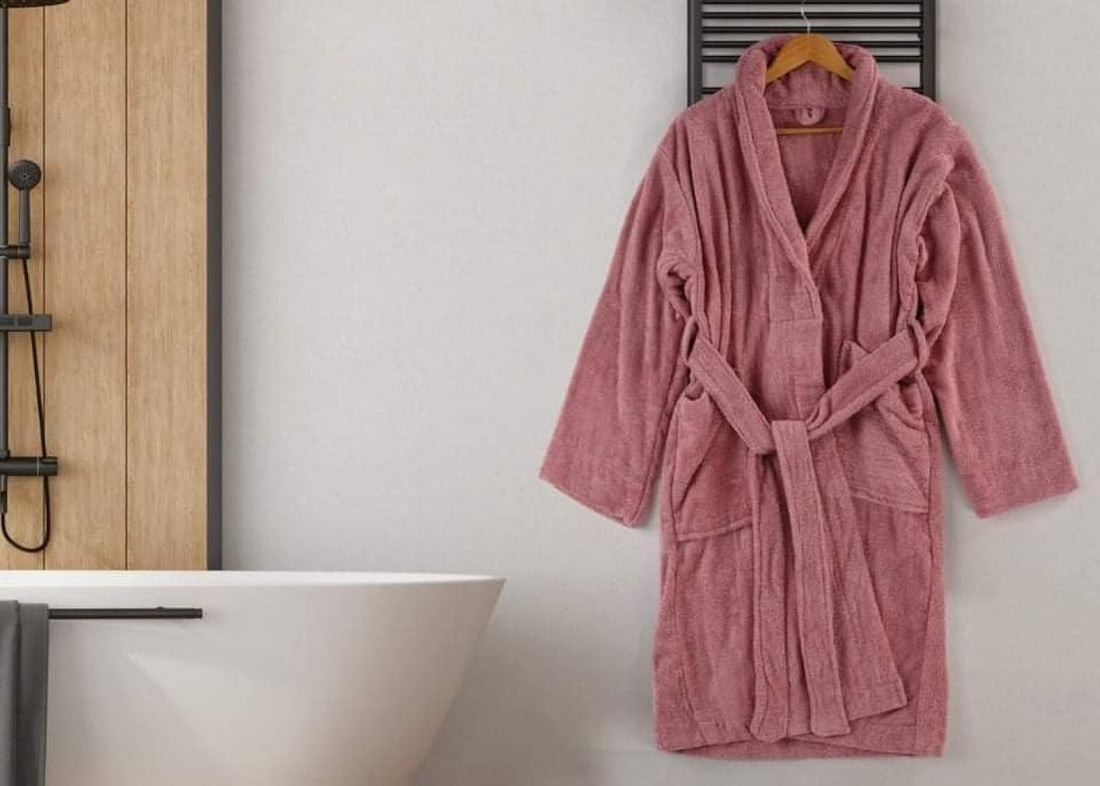 Egyptian Bathrobe in Cashmere (Queen) -100% Cotton, Quick-Dry, Luxurious Comfort for Spa and Home Use
