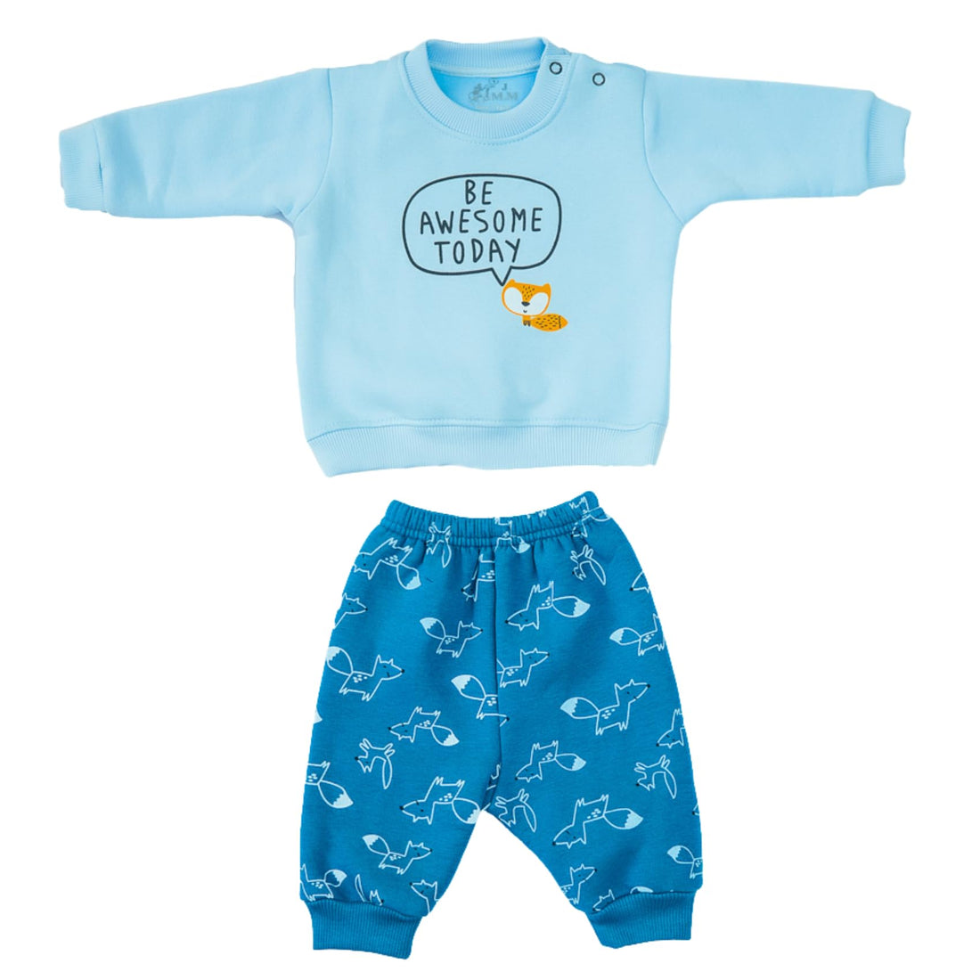 Boys Pajama Set Of 2 Pieces Long Sleeves Sweetshirt&Pants Printed Be Awesome Today Pajama Set (pack of 1)