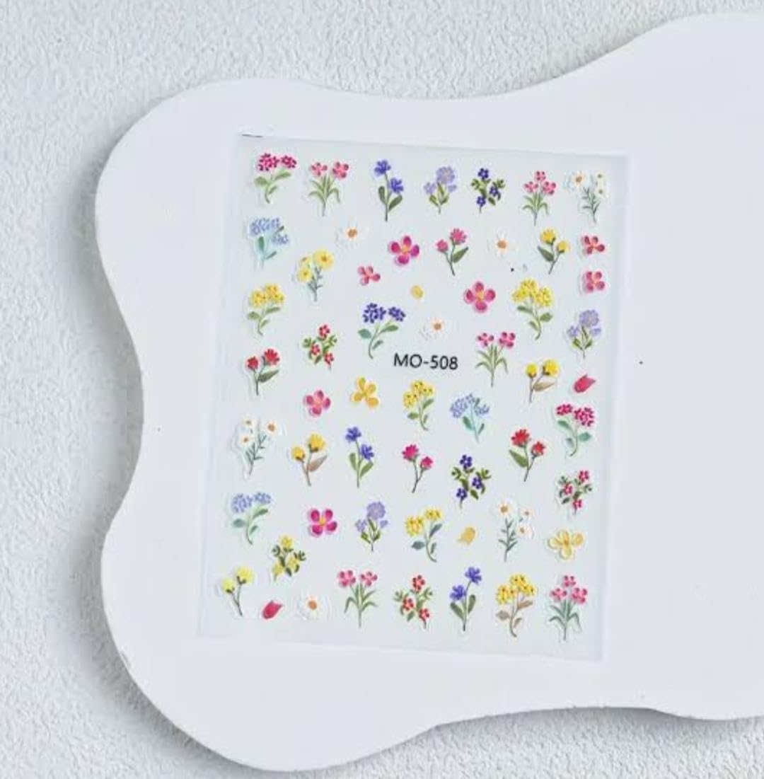Modern 5D Nail Sticker - 3D Nail Art Design - Attractive Look in Minutes - High Quality Sticker Compatible with Nail Polish and Gel ()