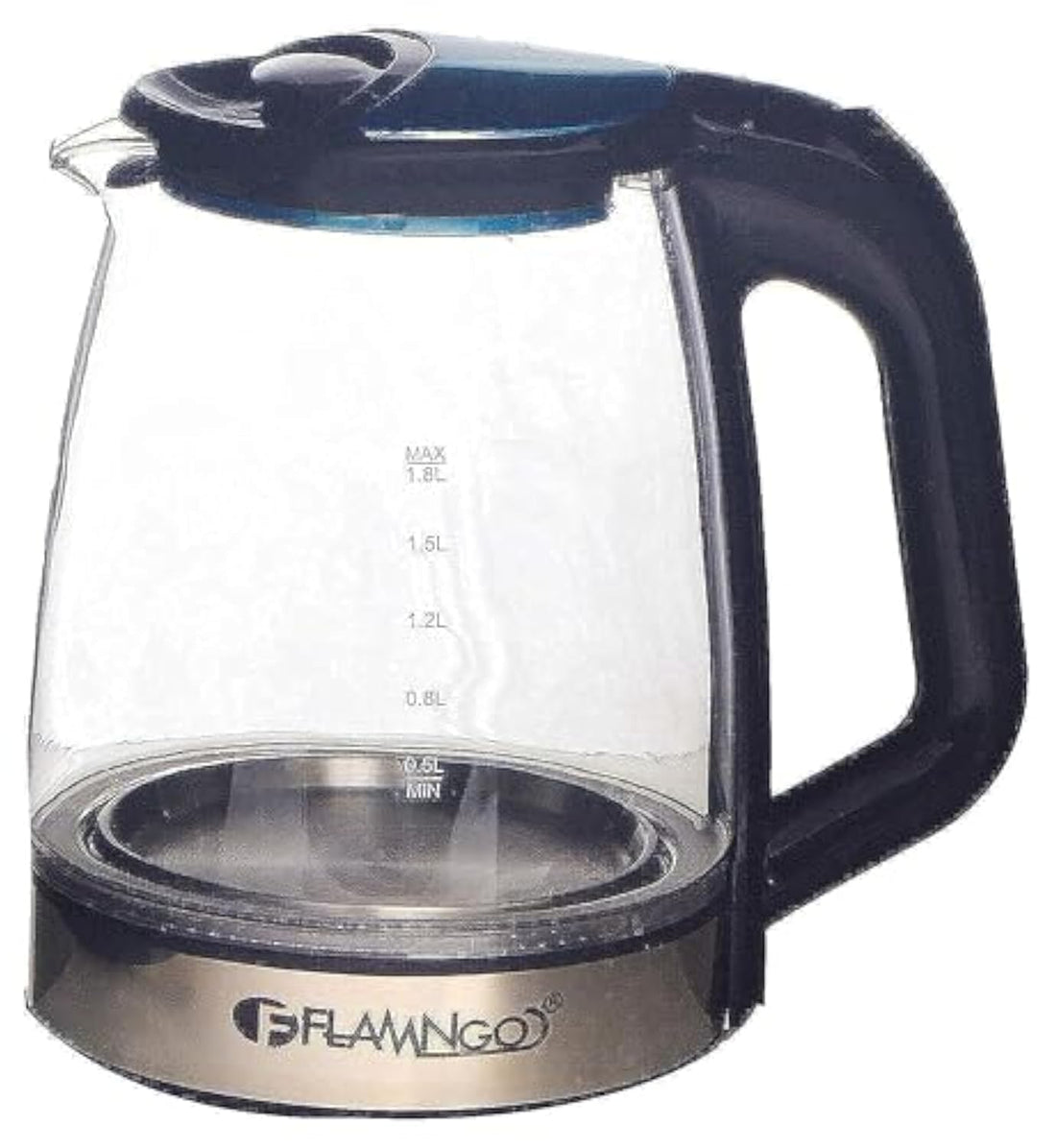 Flamingo Electric Kettle FM_4003 – Black, 2.2 Liters – 1500W