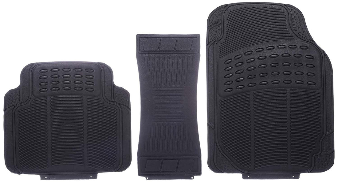 Generic PVC Car Floor Mat Set, 5 Pieces - Black