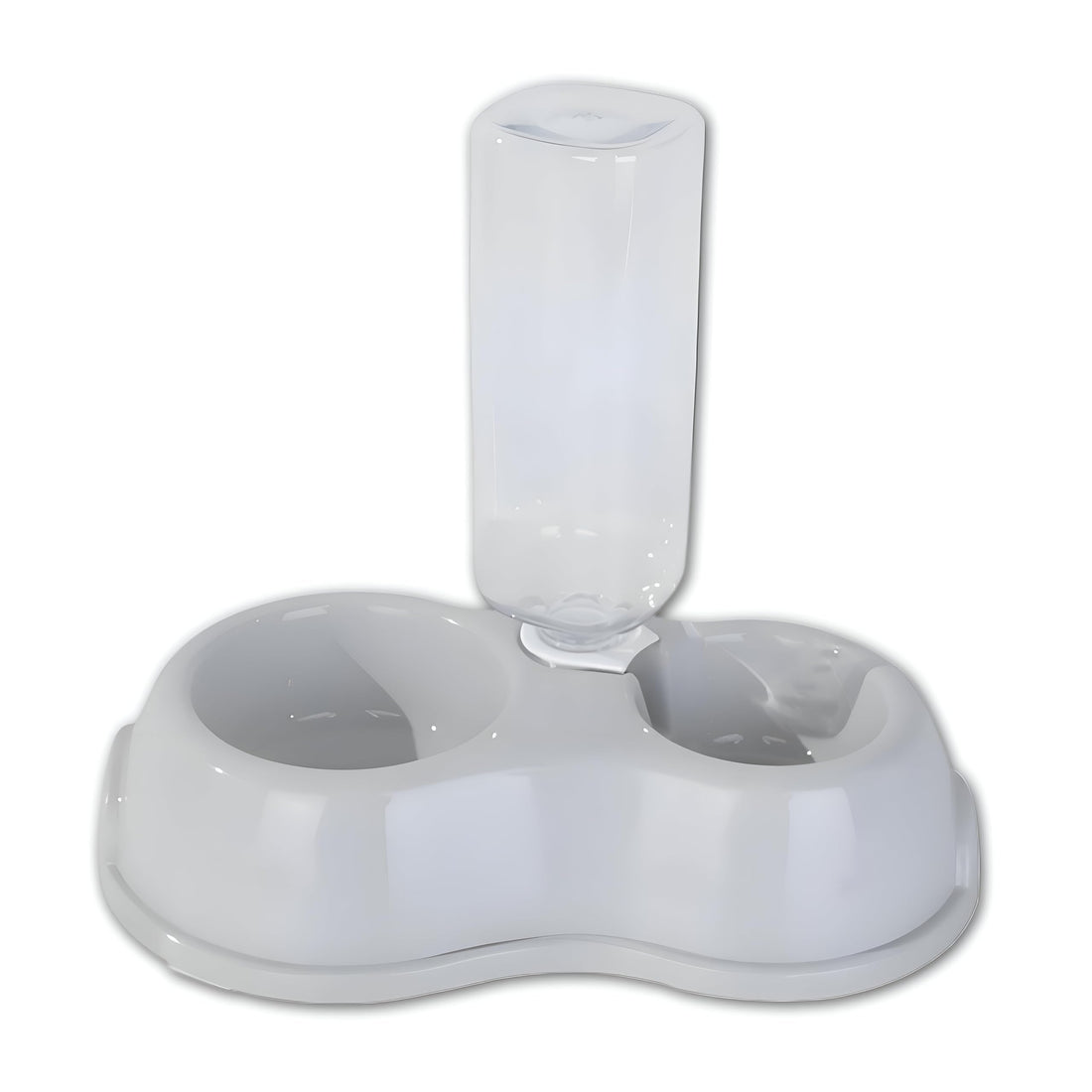 Dual-purpose pet pot - made of strong reinforced plastic with anti-explosion features, and automatic water refill tube to maintain proper moisture in the pet (Grey)