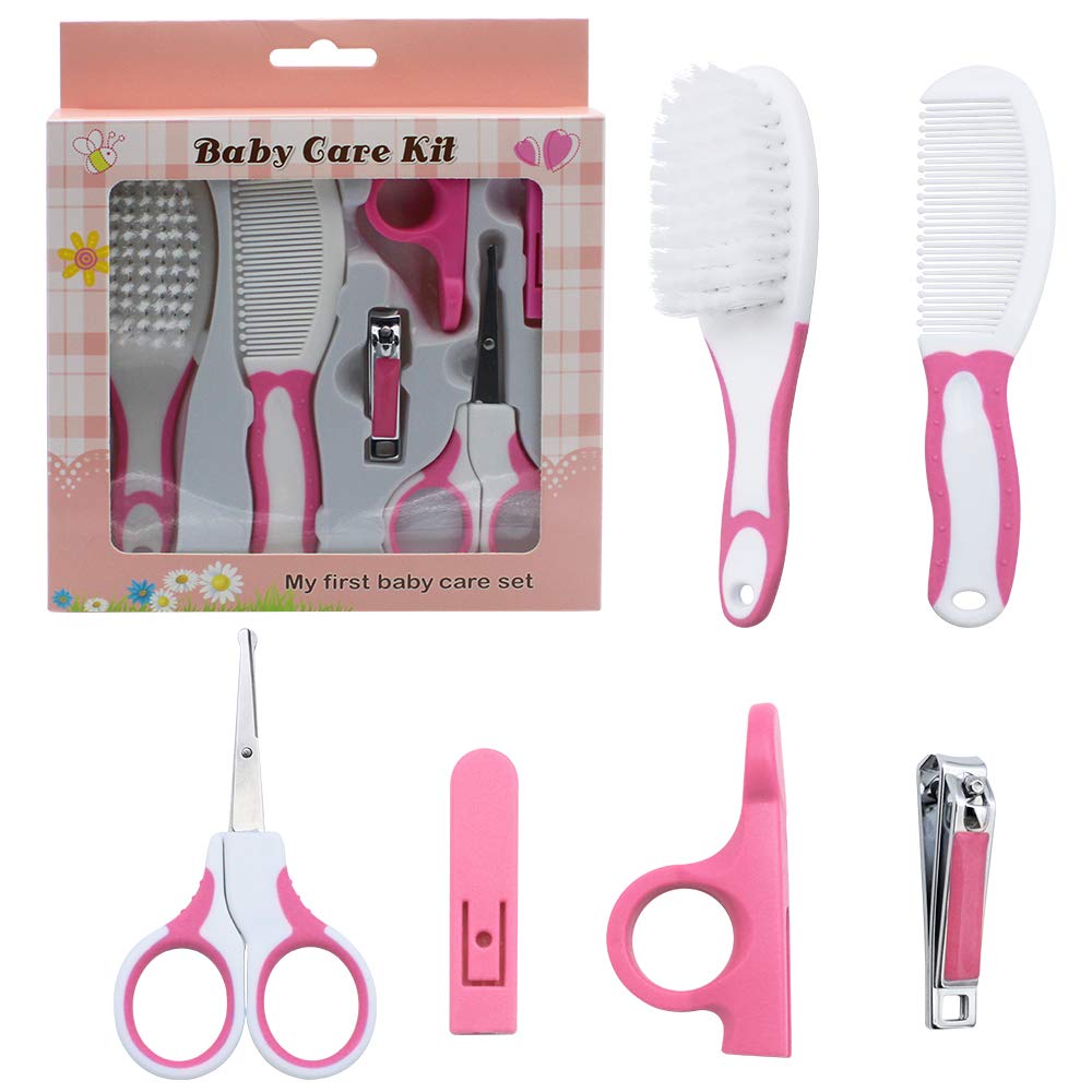 Baby Nail Care - Baby Grooming Kit & Cleaning Kit for Infant Personal Daily Cleaning, Newborn Manicure Set Baby Health Care Kit Nail Clippers Hairbrush