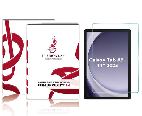 Dl3 Mobilak Screen Protector For Samsung Galaxy Tab A9 Plus 10.9 Inch 2023 Tablet Tempered Glass Film [HD Crystal Clear] [Easy Installation] [Scratch Resistant] [9H Hardness]