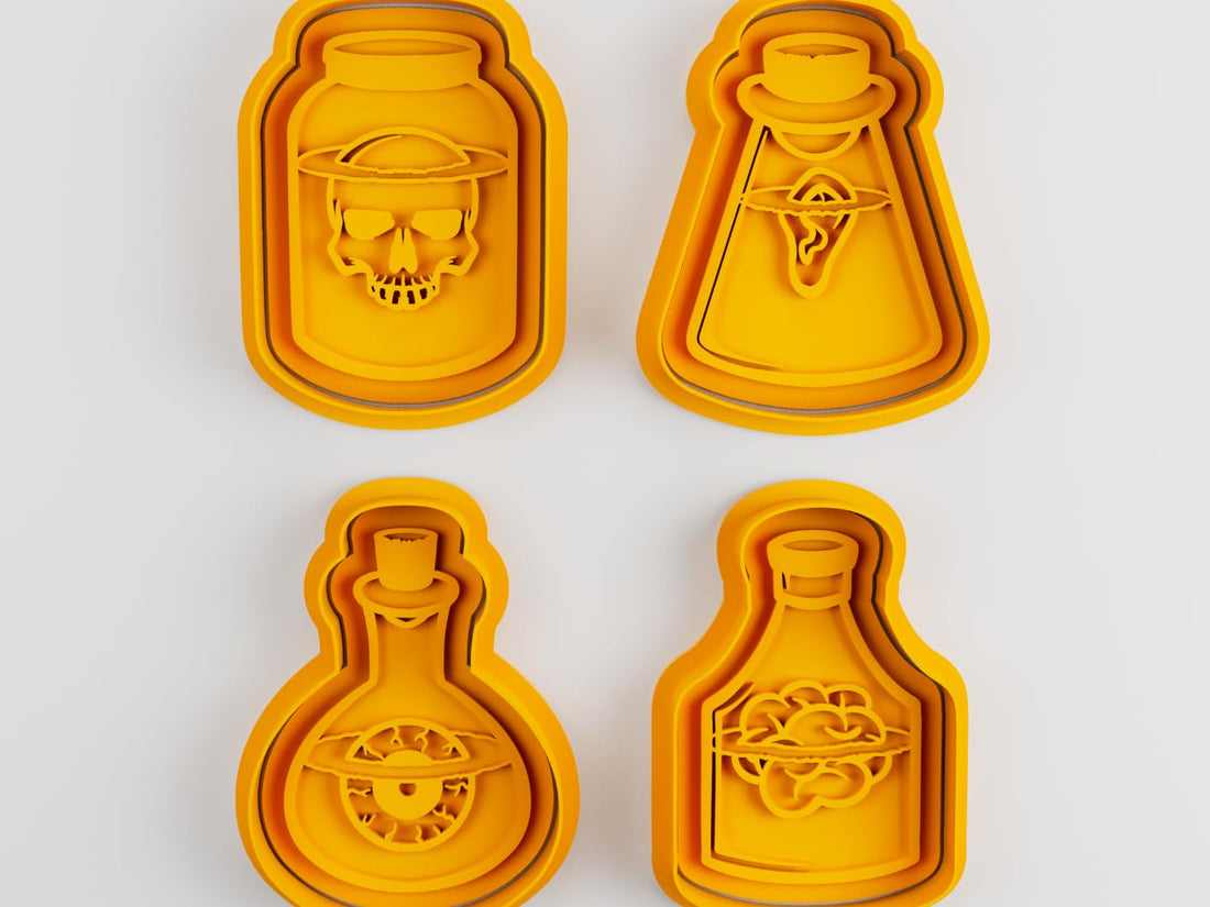 Halloween Potion Bottles Cookie Cutter