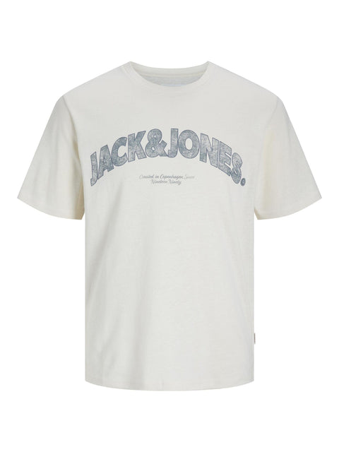 JACK & JONES Mens JORALMERIA BOLD BRANDING TEE SS CN LN Classic (pack of 1)