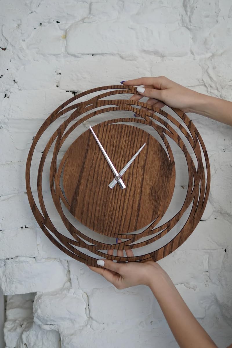 Home Gallery unique rustic clocks for wall Brown