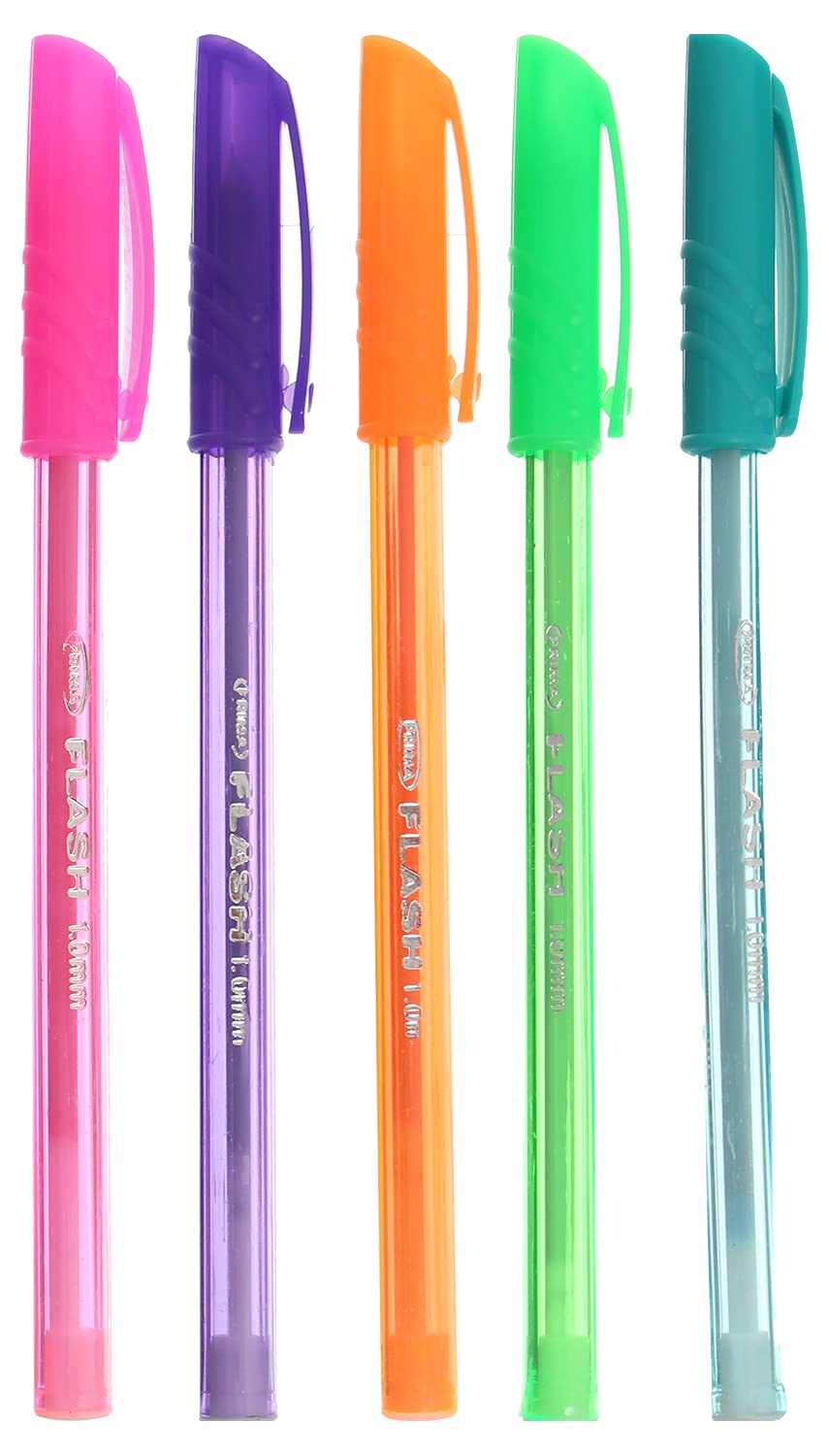 Prima Flash Ballpoint Pen, Set Of 5 Assorted Colors