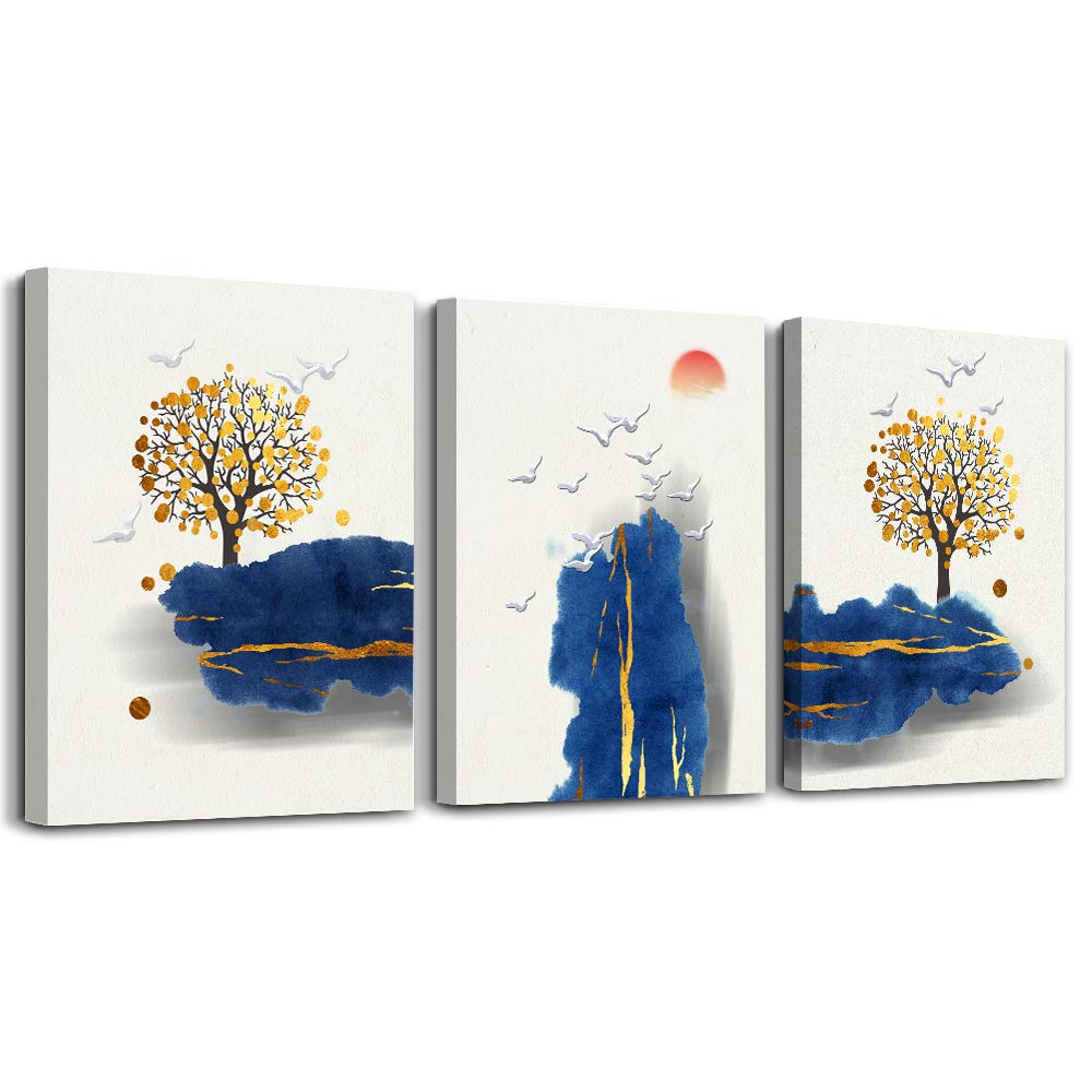 Inspirational Wall Art 3 Piece Abstract Canvas Wall Art for Living Room Bedroom Decoration farmhouse Wall Painting for wall,Bathroom Wall Decor Home Decoration Kitchen wall pictures Landscape Artwork