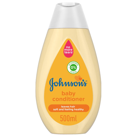 Johnson’s Baby Conditioner 500ml with Gentle, Tear-Free Formula for Soft, Detangled Baby Hair and Sensitive Scalps, Hypoallergenic and pH-Balanced for Daily Use