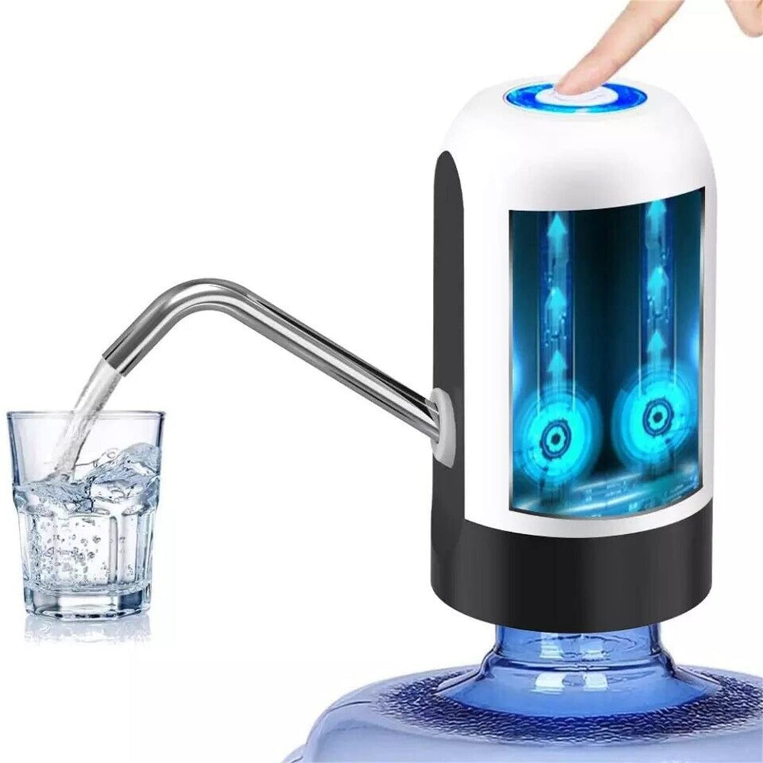 Water Bottle Pump 5 Gallon Water Bottle Dispenser USB Charging Automatic Drinking Water Pump（Add a Spare USB Charging Cable）