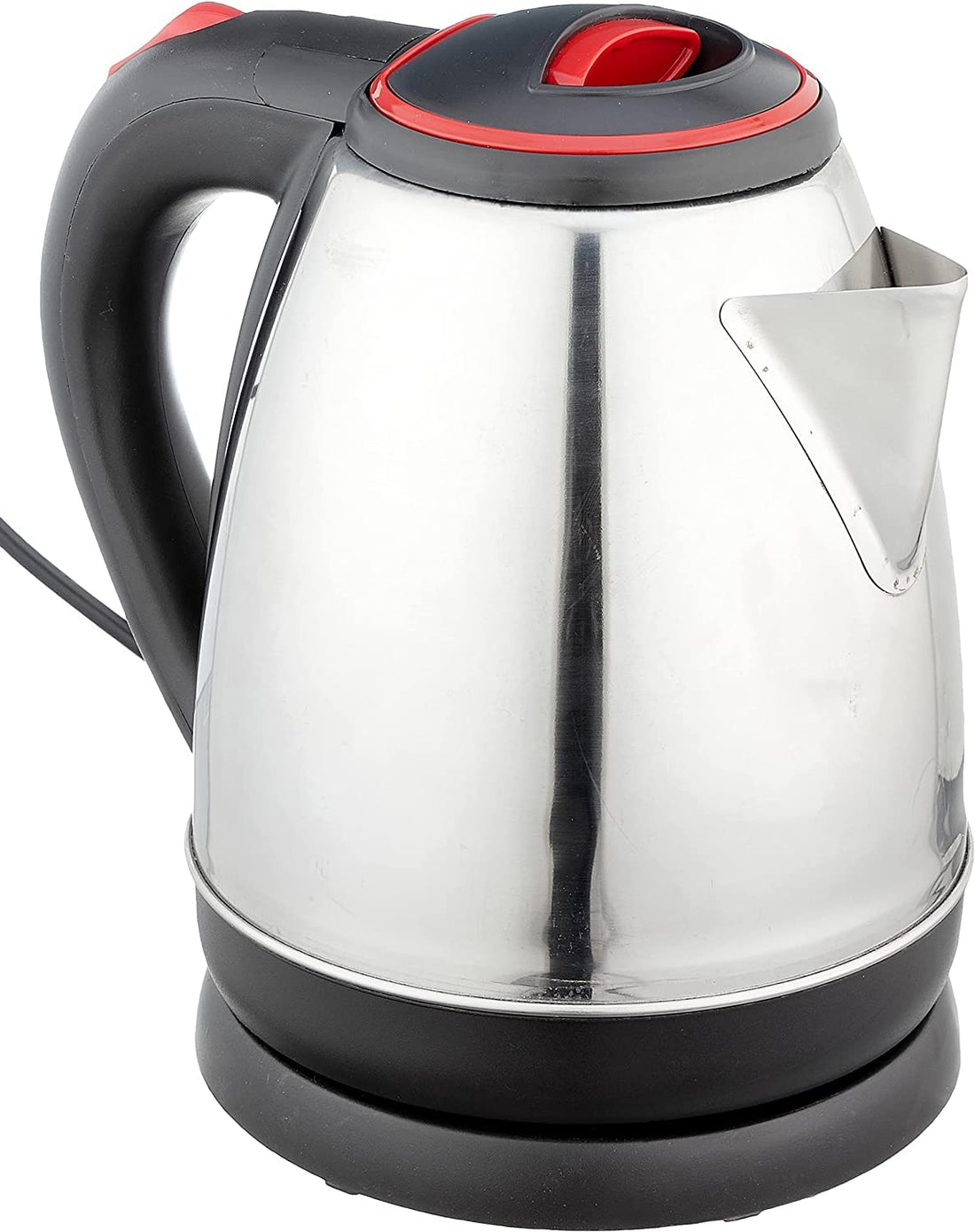 stainless steel electric kettle, 1.5 liters - silver