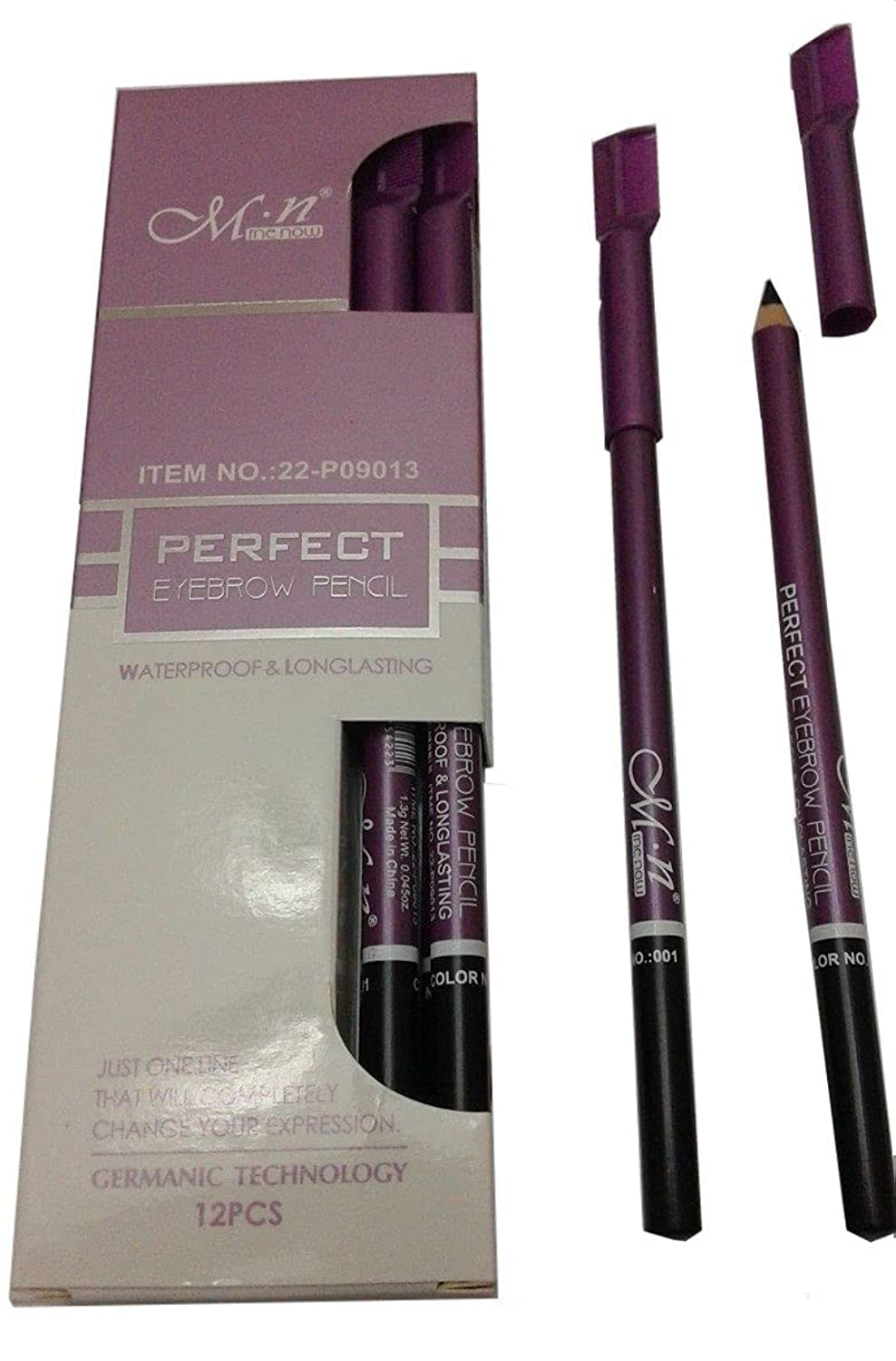 M.N Perfect MeNow 12 Waterproof Eyebrow Pencil - Soft Black 0