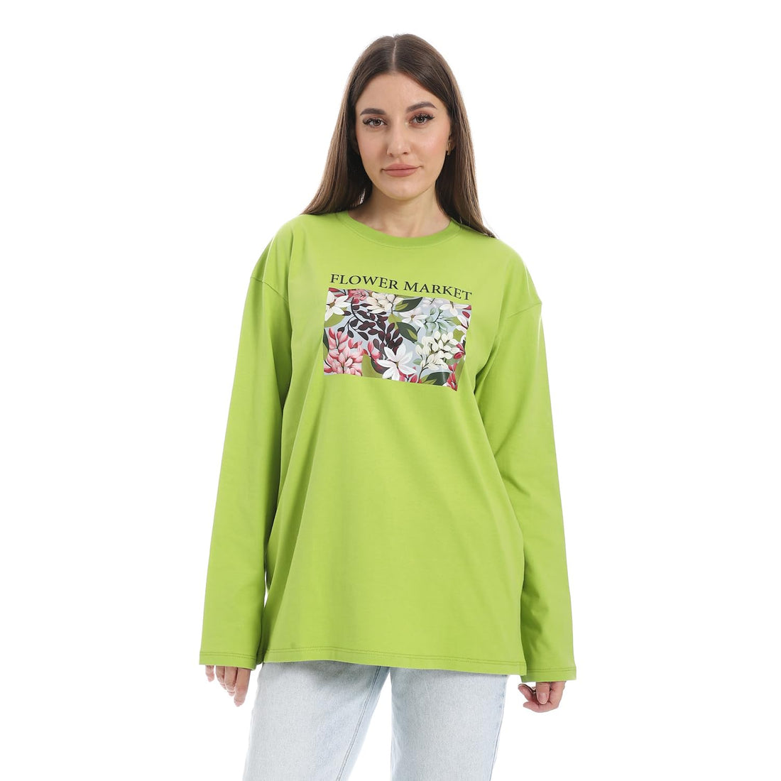 Andora Womens Comfy long selevee Printed Western