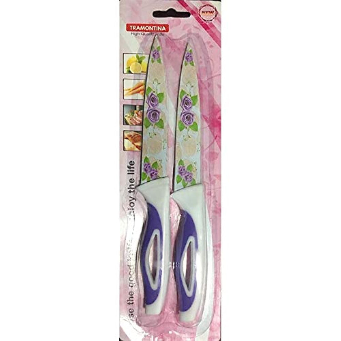 Tramontina Ceramic Knives - (Purple) Set of 2 Pieces