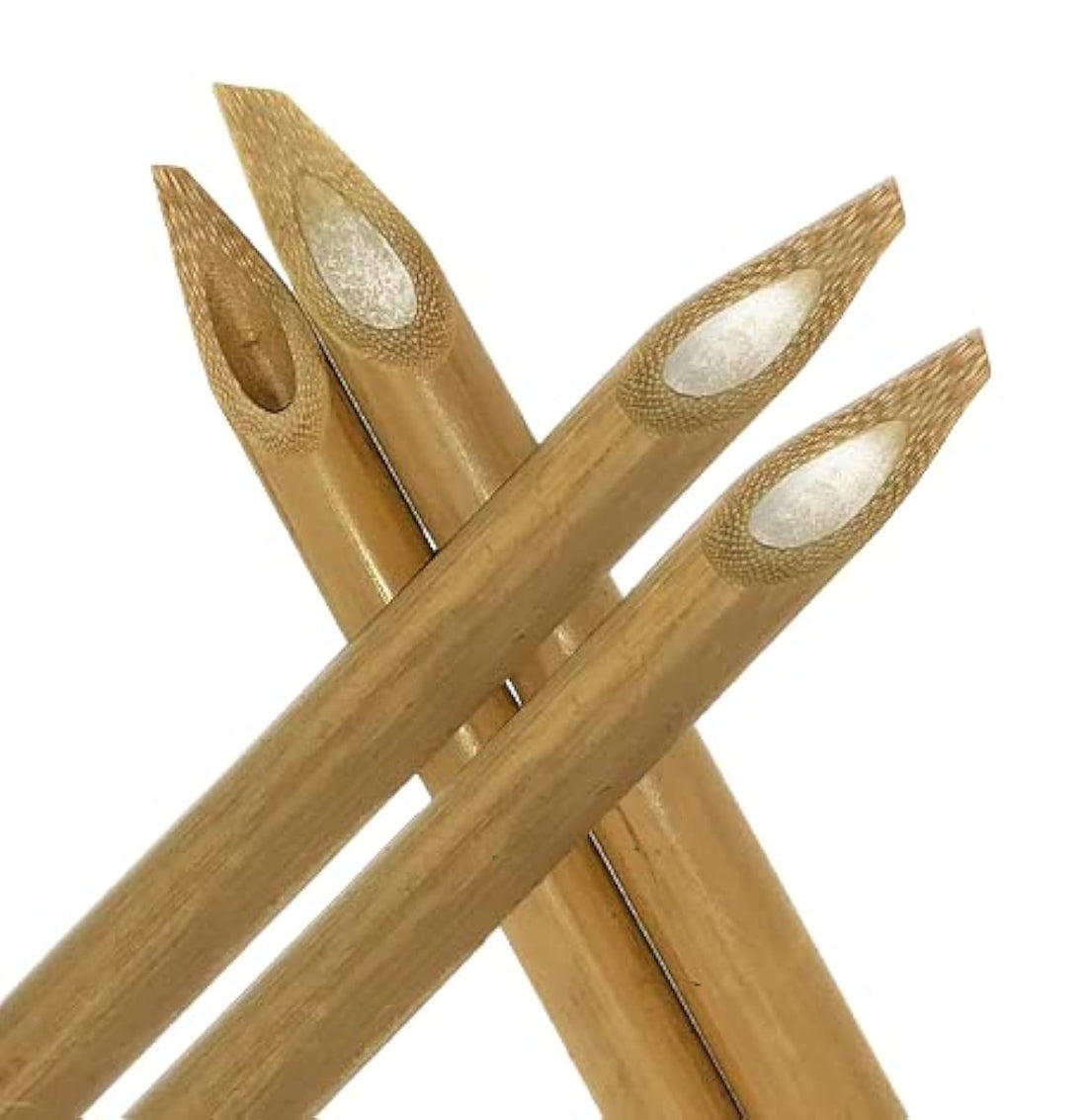 MINTU Qalams/Pens, Bamboo English Arabic Reed Calligraphy Pen (Size -16cm Length, Set pack of Four)